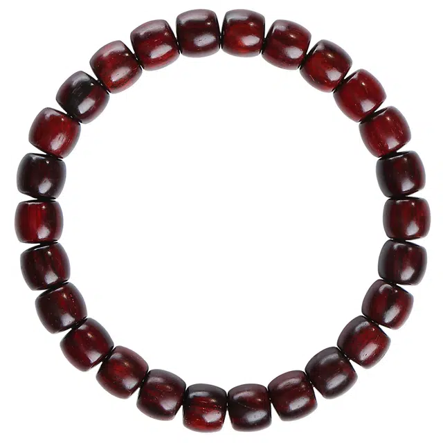 木盛缘 高油高密桶珠单圈 小叶紫檀 名贵木作手串 男女同款情侣款