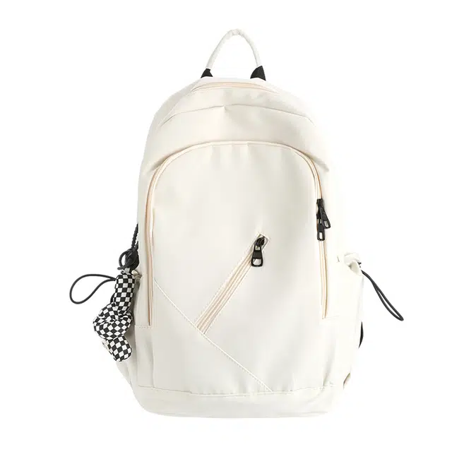 尊梵 甜美淑多功能电脑简约上课通勤时尚潮流 尼龙 双肩包 女款 白色/灰色/黑色/红色/蓝色