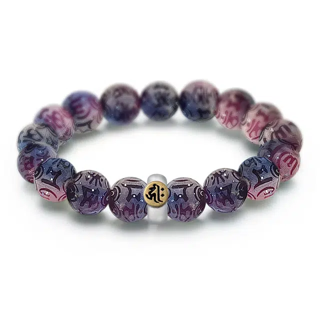 岁月静好 新中式国潮复古民族风十二生肖本命年转运珠紫葡萄六字真言文玩佛珠招财纳福梵文八大守护神 菩提根 手串 男女同款情侣款