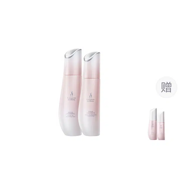 袋鼠妈妈光感透亮护肤品水乳补水保湿化妆品精华礼盒套装