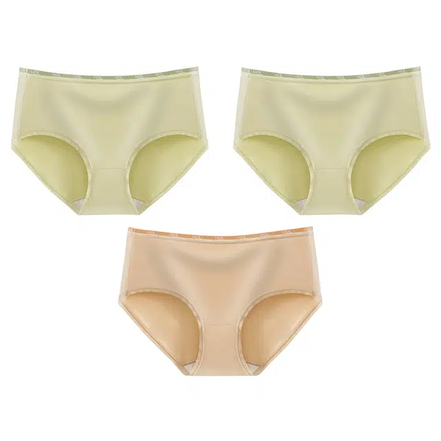 二三二三 薄款无痕中腰透气三角内裤 女款 组合装