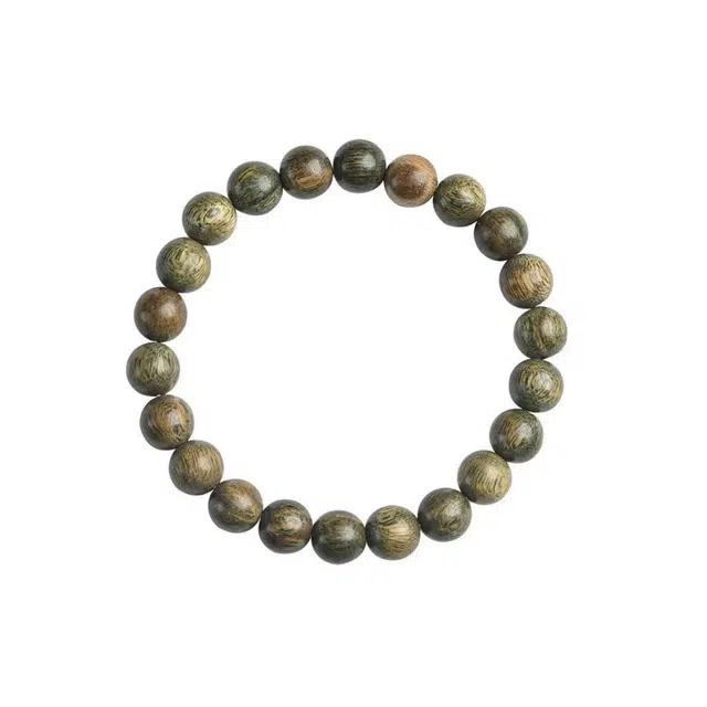 京华录 新中式国风复古潮流文艺感 招财纳福转运珠 沧海明珠简约精致古典 宫廷风手持盘玩 绿檀 手串 男女同款情侣款