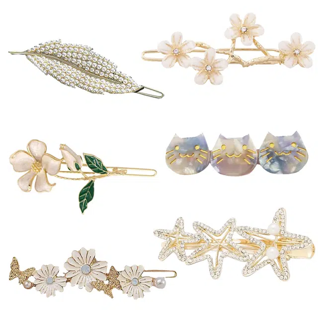 妖娆猫 超仙海棠花朵 高级感 发夹 女款