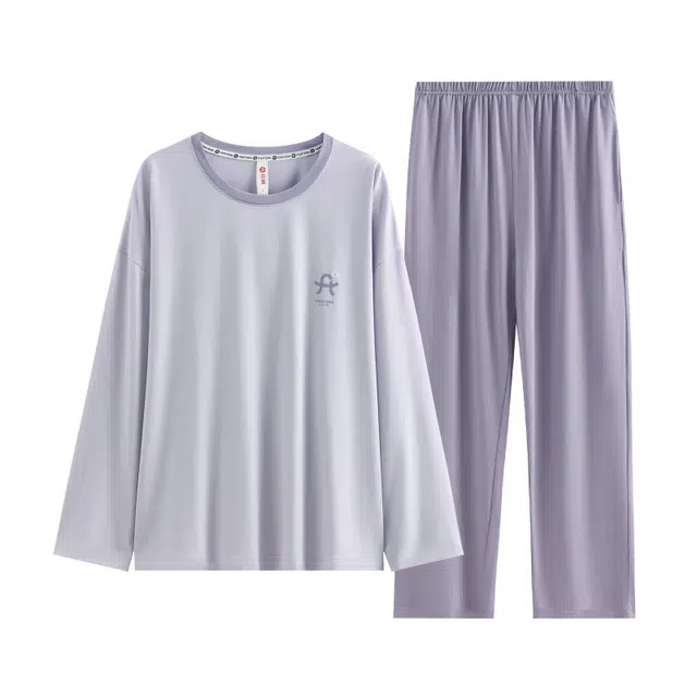 芬腾 舒适亲肤长袖长裤透气睡衣套装 女款