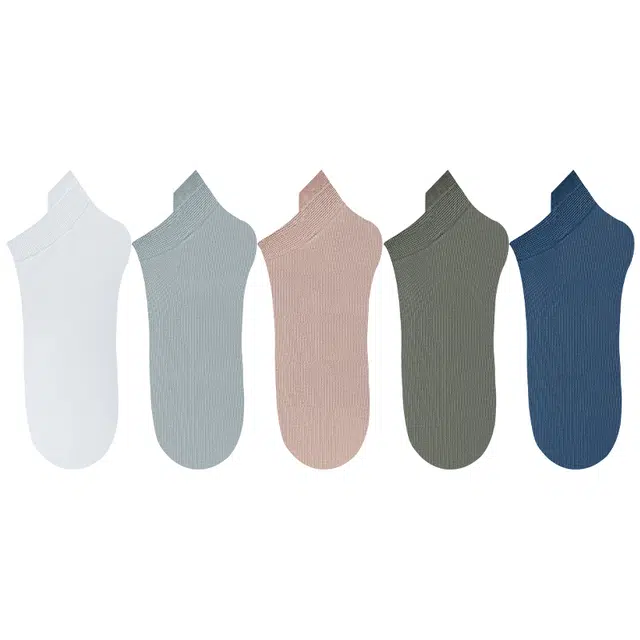 帕兰朵 薄款防臭网眼透气吸汗舒适不掉跟短袜 男款 组合装