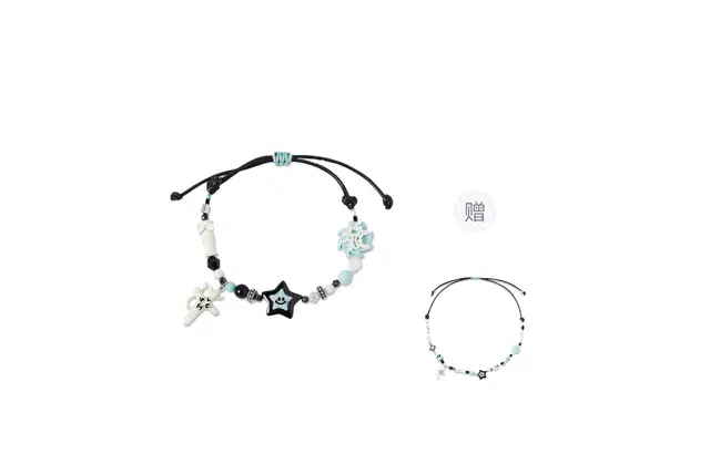 大唐国鼎 幸运星 日韩甜美小清新轻奢 高级感小众设计精致甜美风 森系简约个性百搭 合金 手链 女款