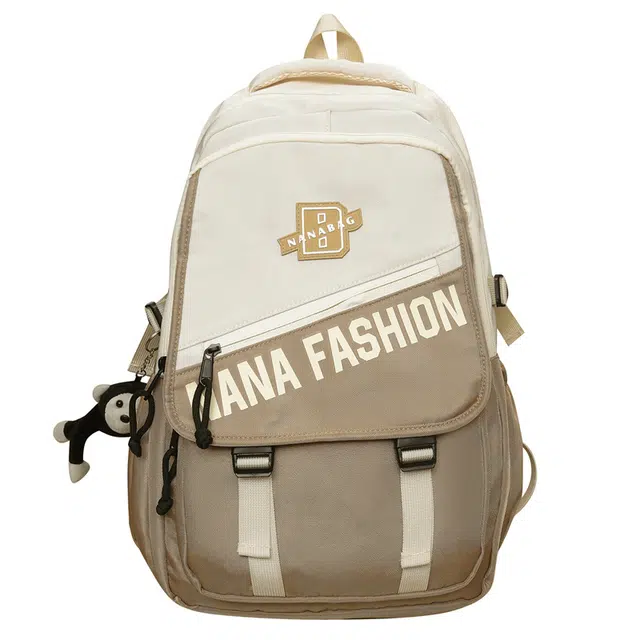 德力熊 减负护脊大容量 尼龙 双肩包 男女同款情侣款 卡其色 黑色 蓝色 灰色 绿色