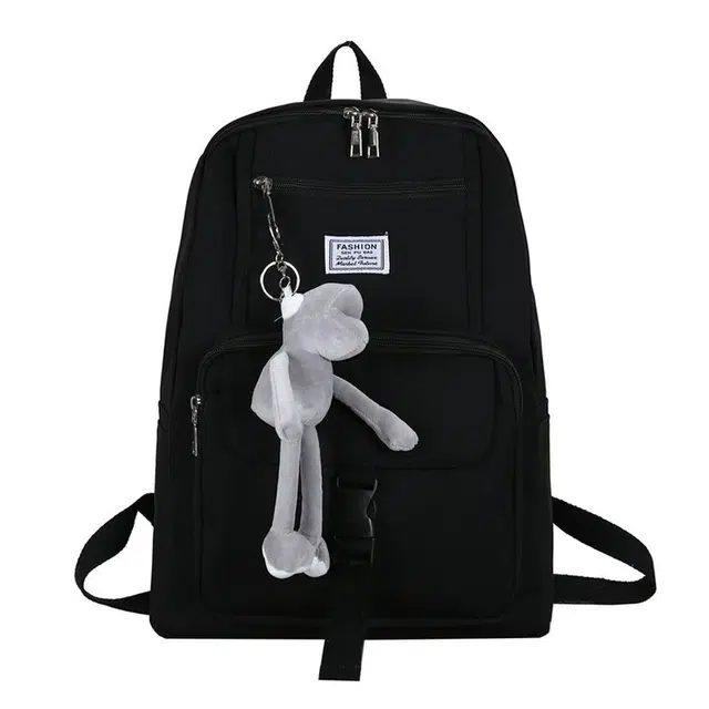 尊梵 日系休闲简约日常通勤时尚百搭 尼龙布 双肩包 女款 黑色/粉色/绿色/蓝色