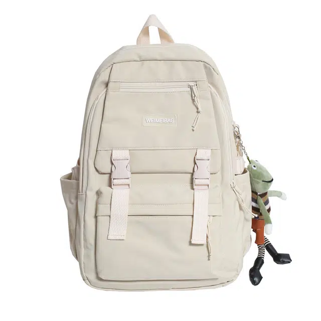 尊梵 小清新甜美淑女日常上课通勤学院风 尼龙 双肩包 女款 白色/黑色/绿色/蓝色/粉色