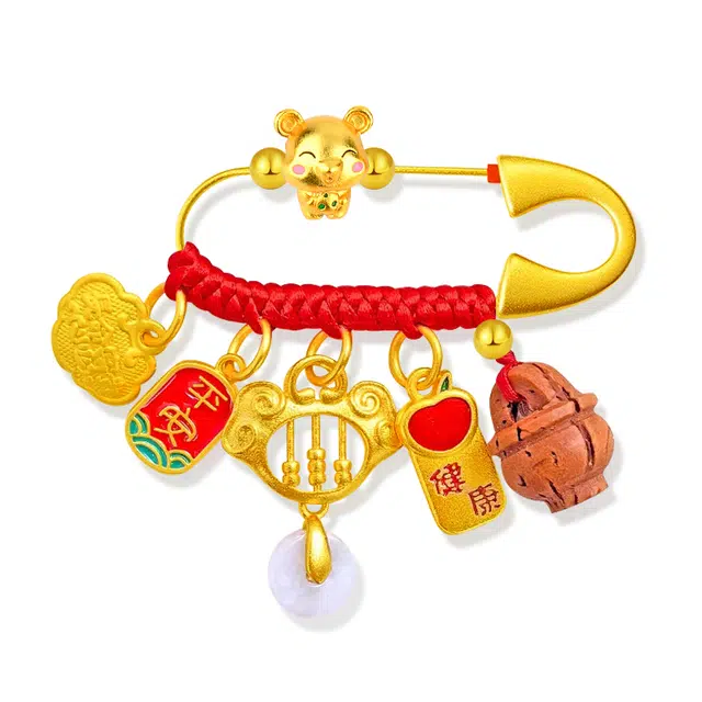 谧月珠宝 十二生肖防护系列 新中式轻奢高级感国潮气质 胸针 男女同款情侣款