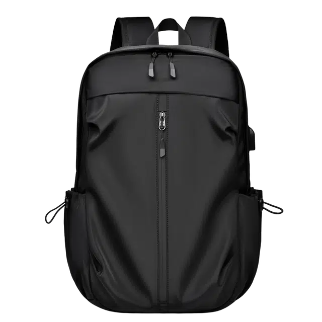 度森袋鼠 运动休闲时尚 牛津布 双肩包 男女同款情侣款 黑色