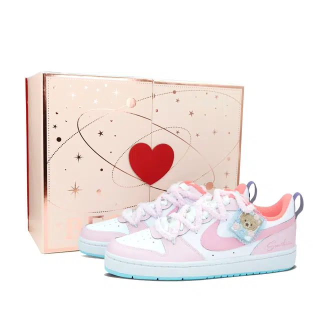 Nike Court Borough GS Pink White