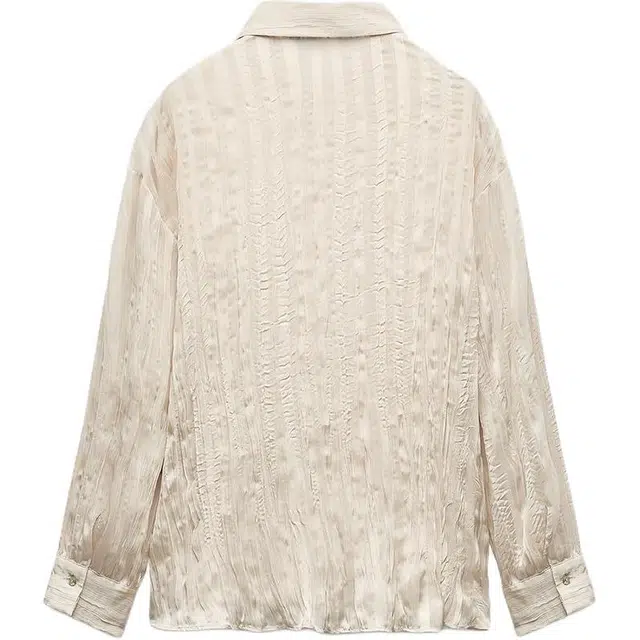 ZARA Relaxed Collar Shirt White