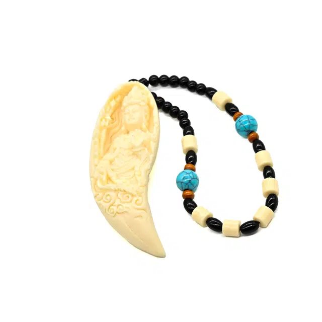 天纵 纳福平安国潮 精雕月牙观音国风 象牙果 菩提手把件 男女同款情侣款