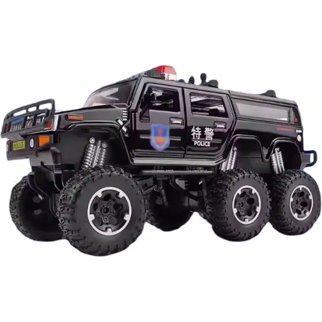 卡威 合金越野车警车 悍马 成品模型