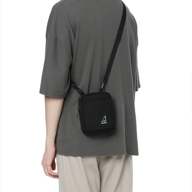 KANGOL Crossbody Bag Grey/Black