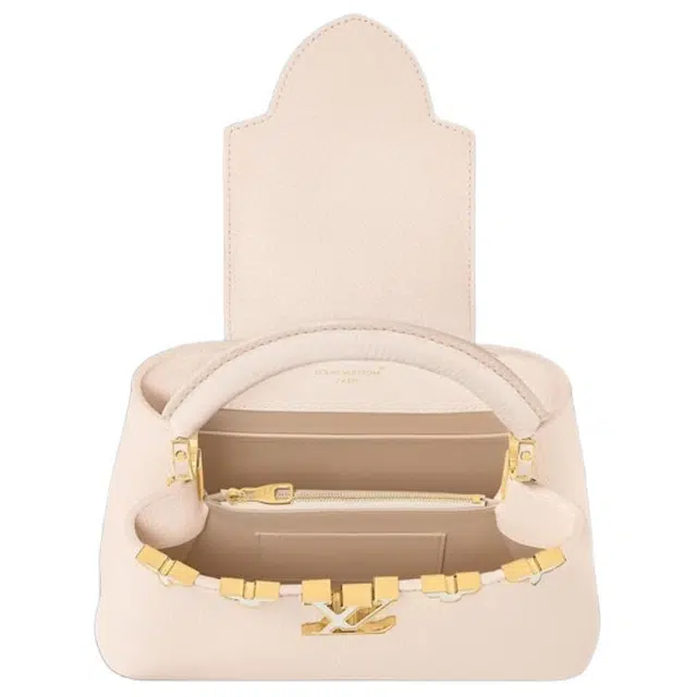 LOUIS VUITTON Capucines BB Logo Taurillon