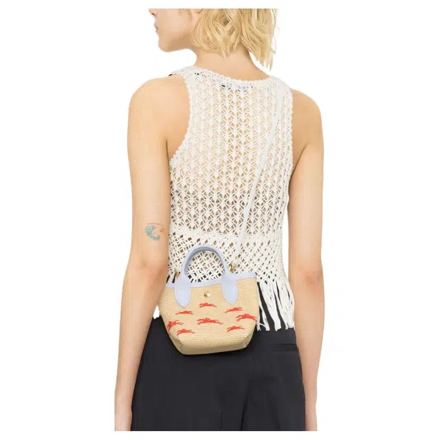 LONGCHAMP Le Panier Pliage Logo Tote