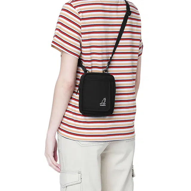 KANGOL Crossbody Bag Grey/Black