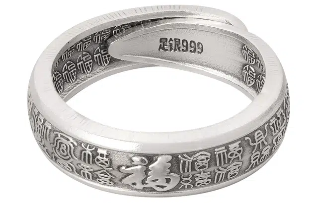 OWNREWARDS Silver Adjustable Ring