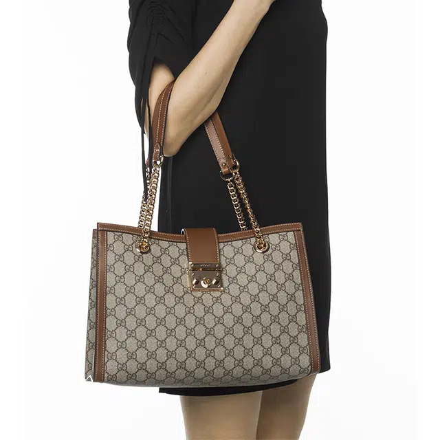 GUCCI Padlock Logo Tote