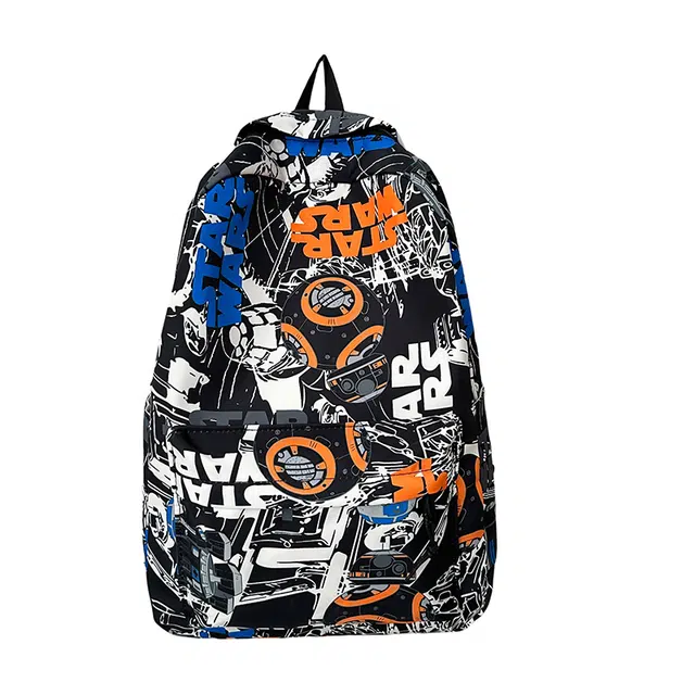 帕克熊 学生潮流大容量涂鸦街头小众 尼龙 双肩包 常规 男女同款情侣款 红色/黑色/绿色