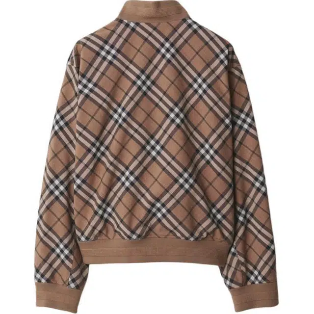 Burberry Check Wool Blend Harrington Jacket