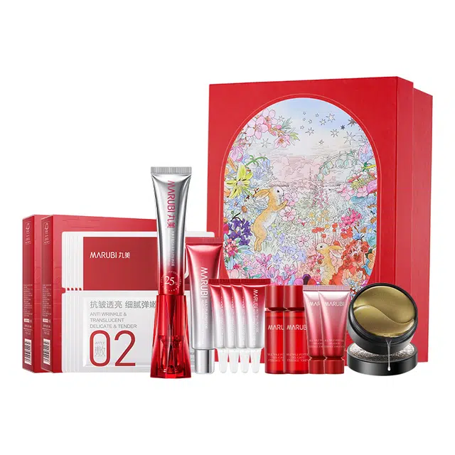 丸美 小红笔家族周年庆艺术家护肤礼盒 淡纹紧致