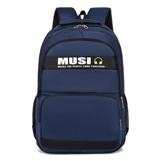 帕克熊 时尚简约牢固耐用大容量百搭出行 牛津布 双肩包 男款 蓝色/银白色/灰色/黑色