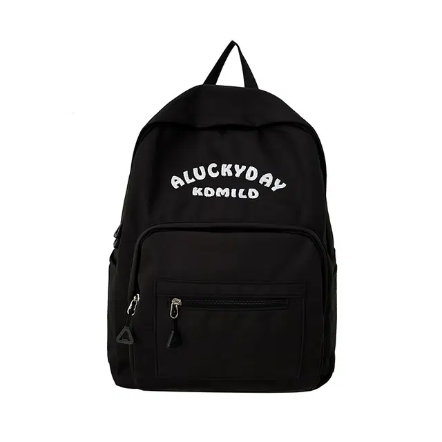 帕克熊 简约时尚潮流小众大方百搭 尼龙 双肩包 常规 女款 多色