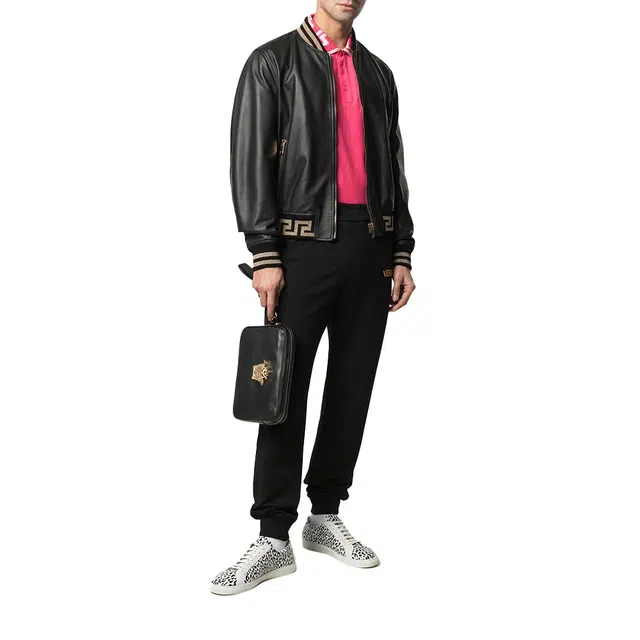 Versace Medusa Zip Wallet Black