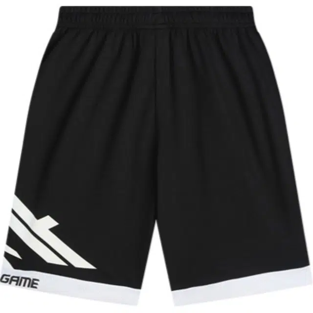 安踏儿童 透气舒适亲肤短裤 青少年 梦幻黑