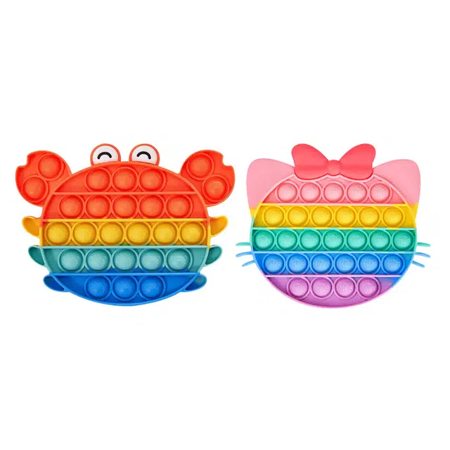 乐乐鱼 彩虹按按乐 逻辑训练 早教益智玩具