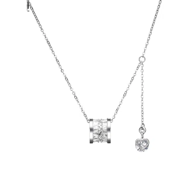 聆听花开 小蛮腰吊坠锁骨链  闪耀轻仙气奢精致小众设计高级感 森系时尚气质个性清冷感可调节 创意设计百搭闺蜜饰品 合金 项链 女款