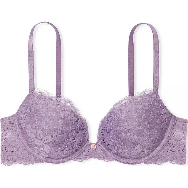 Victoria's Secret Dream Angels Lace Push-Up Bra Frozen Plum