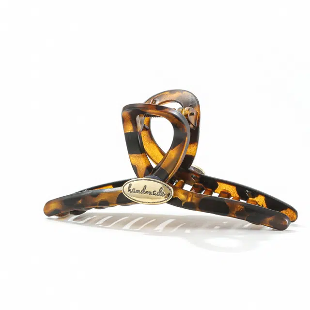 如花梦 玳瑁色后脑勺头发发饰 高级感交叉抓夹 气质头饰后脑勺鲨鱼夹 发夹 女款 多款可选