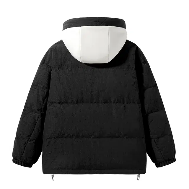 人本 宽松加厚保暖抗寒连帽羽绒服 男女同款