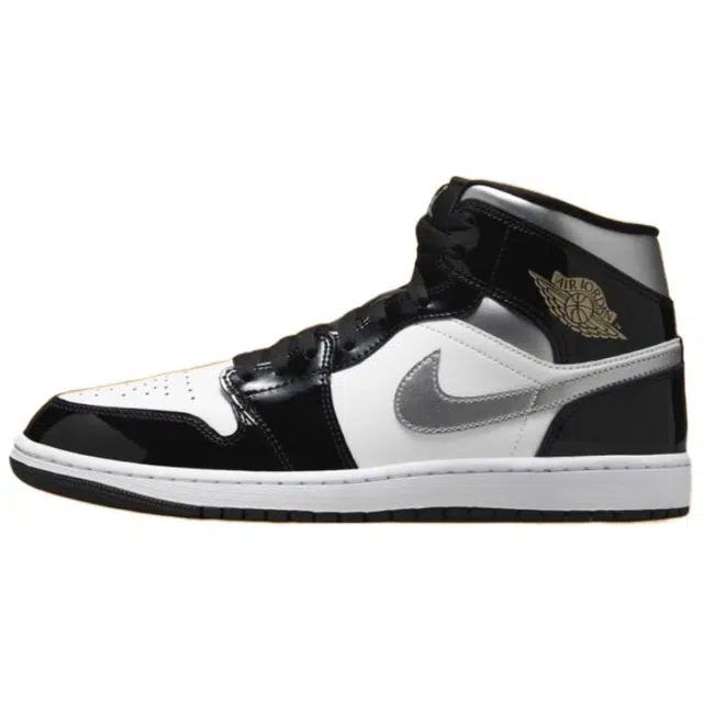 Jordan Air Jordan 1 Mid Black Patent