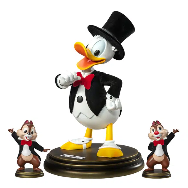 野兽王国 唐老鸭 迪士尼 奇奇蒂蒂极匠手办摆件 燕尾服 雕像