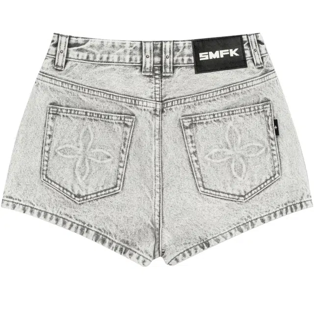 SMFK Dust Grey Denim Shorts