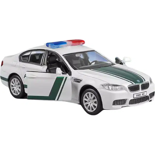 卡威 回力玩具车警察车 合金汽车 成品模型