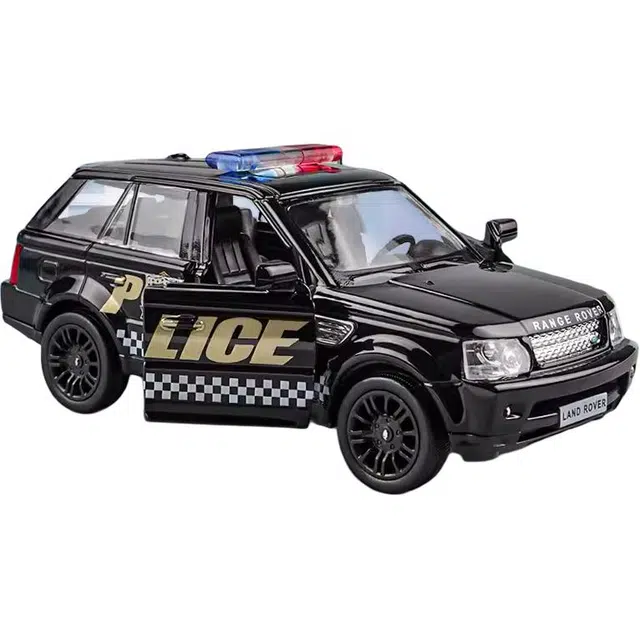 卡威 回力玩具车警察车 合金汽车 成品模型