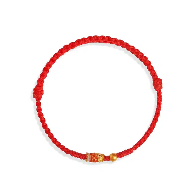 谧月珠宝 上岸锦鲤手绳年年有余 可调节 转运新中式国潮复古 气质精致 合金 手链 男女同款情侣款