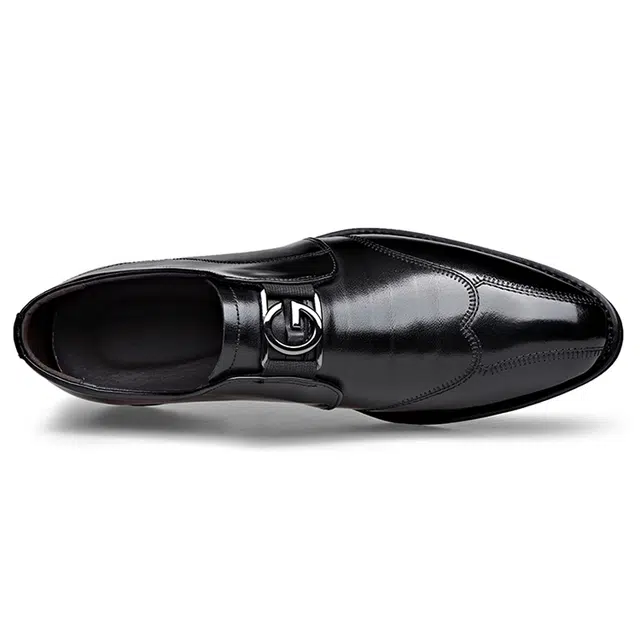 头层牛皮 时尚英伦风潮流百搭商务一脚蹬 透气 低帮 生活休闲鞋 男款