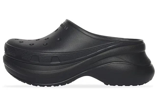 Balenciaga Rubber Toe Slide Black