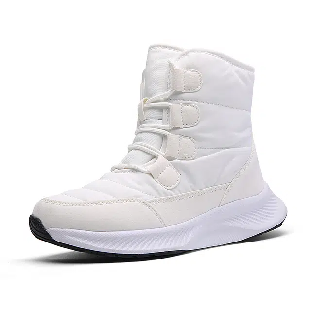 健氏 保暖防水耐磨防滑 加绒加厚 东北 舒适百搭 时尚休闲 中筒 雪地靴 女款