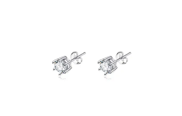 牧言 冷淡风简约小众设计高级感 立体闪耀小方糖精致轻奢甜蜜饰爱 合金 六爪耳钉 男女同款情侣款