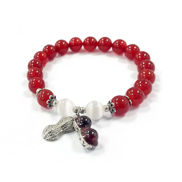 九隆古 好事发生 森系国潮小众 新中式复古设计高级感手捻 招财纳福 个性潮流 玛瑙 玉石手串 男女同款情侣款