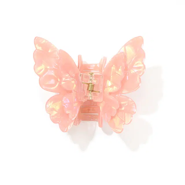 如花梦 新中式双层蝴蝶半扎发 设计感仙气抓夹 气质后脑勺发饰鲨鱼夹 发夹 女款