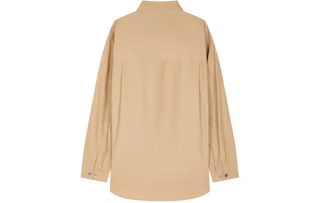 速写 宽松立领休闲长袖衬衫 男款